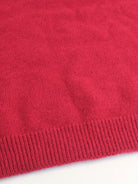 Dorota – Sweter z okrągłym dekoltem i mankietami w paski – Ceglasty (detal)
